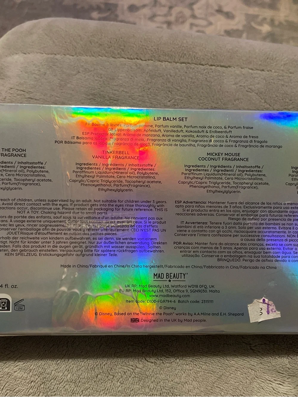 Disney 100 flip book and lip balm set NIB